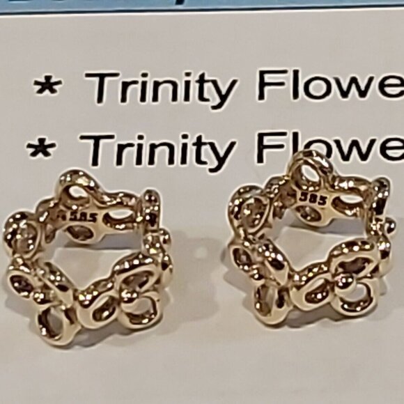 Authentic Pandora *RETIRED*  14K Gold Trinity Spacer 750451 - Picture 10 of 12